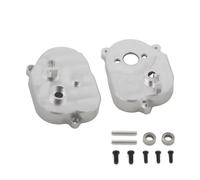 APMXQWIL Compatible With MN82 For MN78 1/12 Remote Control Car Upgrade Parts Modification Spare Transmission Metal Gear Box Housing RC Car Accessories(Silver)