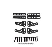 APMXQWIL Compatible With SCX10 For TRX4 For TRX6 1/8 1/10 Scale RC For Rock Crawler Car Truck Parts Accessories Multi-Color Dual Shock Mounts RC Car Parts(Black)