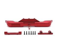 APMXQWIL Compatible With Wltoys 104006 104010 104020 104026 1/10 Remote Control Car Upgrade Parts Accessories Metal Rear Bumper Decoration RC Car Accessories(Red)