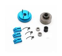 APMXQWIL RC Car Parts Compatible With 1/8 RC Car Bearing Clutch Bell Shoes Nut Springs Parts Accessories 14T Gear Flywheel Assembly(Blue)