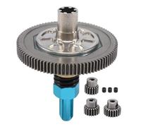 APMXQWIL RC Car Parts Compatible With Arrma 1/10 For Senton For Granite Big For Rock For Vorteks 4x4 Parts 91T Spur Gear Slipper Clutch 21T 19T 17T Gear Set(Blue)