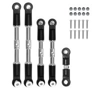 APMXQWIL RC Car Parts Compatible With Arrma 1/7 For Infraction 1/8 For Typhon Rc Car Parts 5pcs Steel Turnbuckles Camber Links Toe Links Set Linkage
