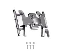 APMXQWIL RC Car Parts Compatible With Axial For SCX24 90081 1/24 RC Crawler Car Metal Gearbox Mount Base Transmission Holder Skid Plate Upgrade Parts(Grey)