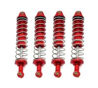 APMXQWIL RC Car Parts Compatible With Wltoys UD1202 1/12 RC Car Upgrade Parts Accessories 4pcs Metal Oil Shock Absorber Damper(Red)