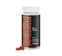 APMZEE Sea Moss Gummies | 60 Apple Flavoured Gummies | Immune, Digestive & Skin Support | with Sea Moss, Iodine, Vitamin C, Vitamin D & Flaxseed Oil | Plant-Based & Gelatin-Free