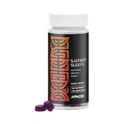 APMZEE Sleep Gummies | 60 Sleep Aid Gummies for Adults | for a Restful Nights Sleep | Night Time Gummies to Sound Asleep | Made with Saffron | Vegan & Sugar Free | Natural Mixed Berry Flavour