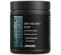 APMZEE Vitamin D3 K2 Supplements 90 Capsules | Vegan Vitamin D3 2000iu & K2 100ug (MK7) | 2+ Month Supply | Supports Bone Strength, Immune Function, Heart & Circulation Health