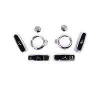 APNWVFO Auto Interior For Land For Rover For Discovery 5 LR5 2017 Car Seat Adjustment Button Cover Trim Car Interior Accessories(8Piece Black and Silver)