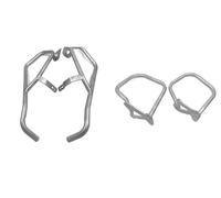 APNWVFO For BMW K1600GT For K1600GTL 2011-2023 Full Set Engine Guard Crash Bar Frame Bumper Fairing Protector Bar Motorcycle luggage rack(Silver)