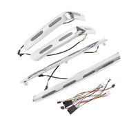 APNWVFO Motorcycle Tail Lights For Goldwing 1800 GL1800 2011 2010 2009 2008 2007 2006 2005 2004 2003 2002 2001 Saddlebag Trims LED Lights Motorbike Brake Lights(Dark gray)