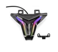 APNWVFO Motorcycle Tail Lights For Kawasaki For Ninja400 For ZX4R/4RR ZX6R Short-tail Bluetooth LEDtaillight Flow Turn Signal Color Adjustable Light Motorbike Brake Lights