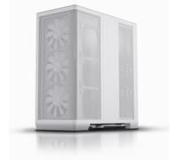 APNX Creator C1 Mid Tower PC Case - White, Tempered Glass, High Airflow Design