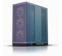 APNX Creator C1 ChromaFlair PC Case - Mid-Tower, Tempered Glass, ARGB Fans, E-ATX Support, Tool-Free Design