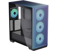 APNX Creator C1 ChromaFlair PC Case - Mid-Tower, Tempered Glass, ARGB Fans, E-ATX Support, Tool-Free Design