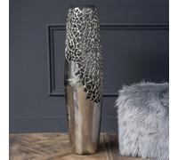 Apo Vase - Coral Silver Metal - Ellipse - Small