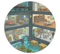 Apocalypse Dungeon Jigsaw Puzzles Puzzles for Adults Kids. 1000 Pieces Building Impossible Challenge Toy Educational Games Home Decoration for Adults& Kids Age 14 Years Up 1000pcs (67.5x67.5cm)