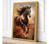 Apocalypse Horse Fantasy Canvas Wall Art Print 18x12 Inch