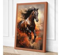 Apocalypse Horse Fantasy Canvas Wall Art Print 36x24 Inch