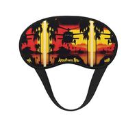 Apocalypse Now Print Blackout Sleep Mask - Light-Blocking, Comfortable, Ideal for Travel, Camping, Meditation, and Yoga