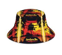 Apocalypse Now Reflective Bucket Hat - Breathable and Foldable Headgear for Outdoor Activities Black, Black, One size