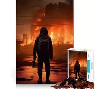 Apocalypse Survivor 1000 Adult Pieces Jigsaw Puzzle Brain Exercise Tight Joint Real Challenge Art Decor (38x52cm)