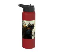 Apocalyptic City, a Lonely man Stainless Steel Insulated Water Bottle
