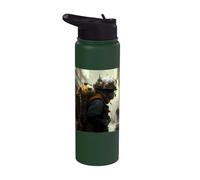 Apocalyptic City, a Lonely man Stainless Steel Insulated Water Bottle
