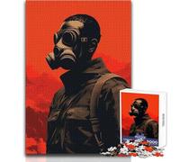 Apocalyptic Portrait 1000 Piece Jigsaws for Teenagers Logical Thinking Development Game Great Gift for Meaningful Moments Size 38x26cm