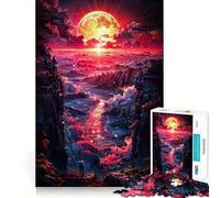Apocalyptic Sunset - Dreamscape Valley 1000 Pieces Puzzles for Adults Strong Logic Tight Connection Joyful Challenge Thoughtful Gift (50x75cm)
