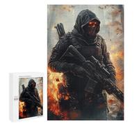 Apocalyptic Warrior with Red Eyes Puzzle 1000 Teile Schwer Puzzle Spielzeug Lernspiel Impossible Herausforderungsspielzeug Für Erwachsene Kinder 1000 PCS