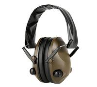 Apofly 1PC Electronic Earmuffs Hearing Protection Folding Headset Noise Reduction Ear Defenders for Women Men Green