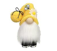 apofly Bee Day Gnome Handmade Bumble Plush Bee Faceless Doll Plush Dwarf Elf Ornament Decoration for Farmhouse Spring Desktop Style1