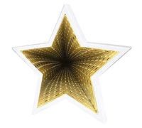 Apofly Mirror Tunnel Lamp Led Star Shape Sensory Light Infinity Tunnel Night Lamp 3d Visual Illusion Light for Party