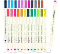 APOGO Fineliner Pens - 24 Colour No Bleed Thin Line Pen 0.38mm, Fine Liners for Bullet Journal Note, Art Supplies, Scribbles, Sketch Writing, Comics and Bible Journaling Supplies Fine Tip Point Pens
