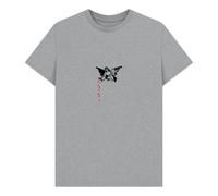 apoh Banksy Angel Hearts Heather Grey T-Shirt in Light Grey | Size: XL apoh Light Grey XL