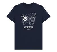 apoh Hokusai Manga Navy T-Shirt | Size: Large apoh Navy L