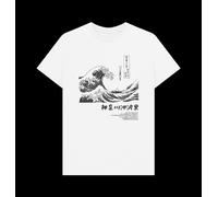 APOH Hokusai Mono Unisex T-Shirt apoh White 3XL