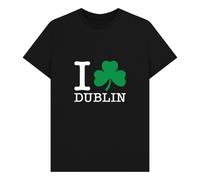 apoh I Heart Dublin Shamrock Black T-Shirt | Size: Large apoh Black L