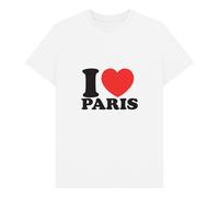 apoh I Heart Paris White T-Shirt | Size: XL apoh White XL
