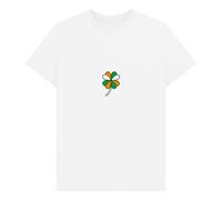 apoh Irish Flag Clover White T-Shirt | Size: Small apoh White S