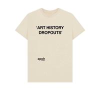 apoh Men's Art History Dropouts Slogan T-Shirt in Ecru | Size: Medium apoh Ecru M