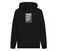 apoh Men's Kuniyoshi In The Waterfall Ashmolean Museum Hoodie in Black | Size: 2XL apoh Black 2XL