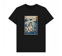 apoh Men's Kuniyoshi In The Waterfall Ashmolean Museum T-Shirt in Black | Size: Small apoh Black S