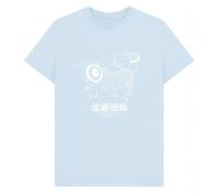 apoh Men's Manga Hokusai T-Shirt in Light Blue | Size: XL apoh Light Blue XL