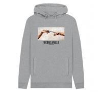 apoh Men's Munch Santa´s Coming Michelangelo Hoodie in Light Grey | Size: 2XL apoh Light Grey 2XL