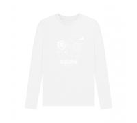 apoh Men's Santa Great Wave Merry Xmas Hokusai Long-Sleeved T-Shirt in White | Size: 2XL apoh White 2XL