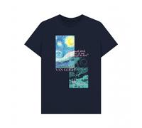 apoh Men's Starry Night Collage Vincent Van Gogh T-Shirt in Navy | Size: XL apoh Navy XL