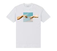 apoh Men's The Creation Michelangelo T-Shirt in White | Size: Medium apoh White M