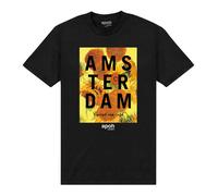 apoh Men's Van Gogh Amsterdam Flower T-Shirt in Black | Size: Medium apoh Black M