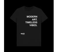 APOH Modern Art Slogan Black T-Shirt apoh Black M